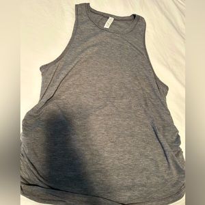 Lululemon Grey Tank with Ruched sides. Size 6
